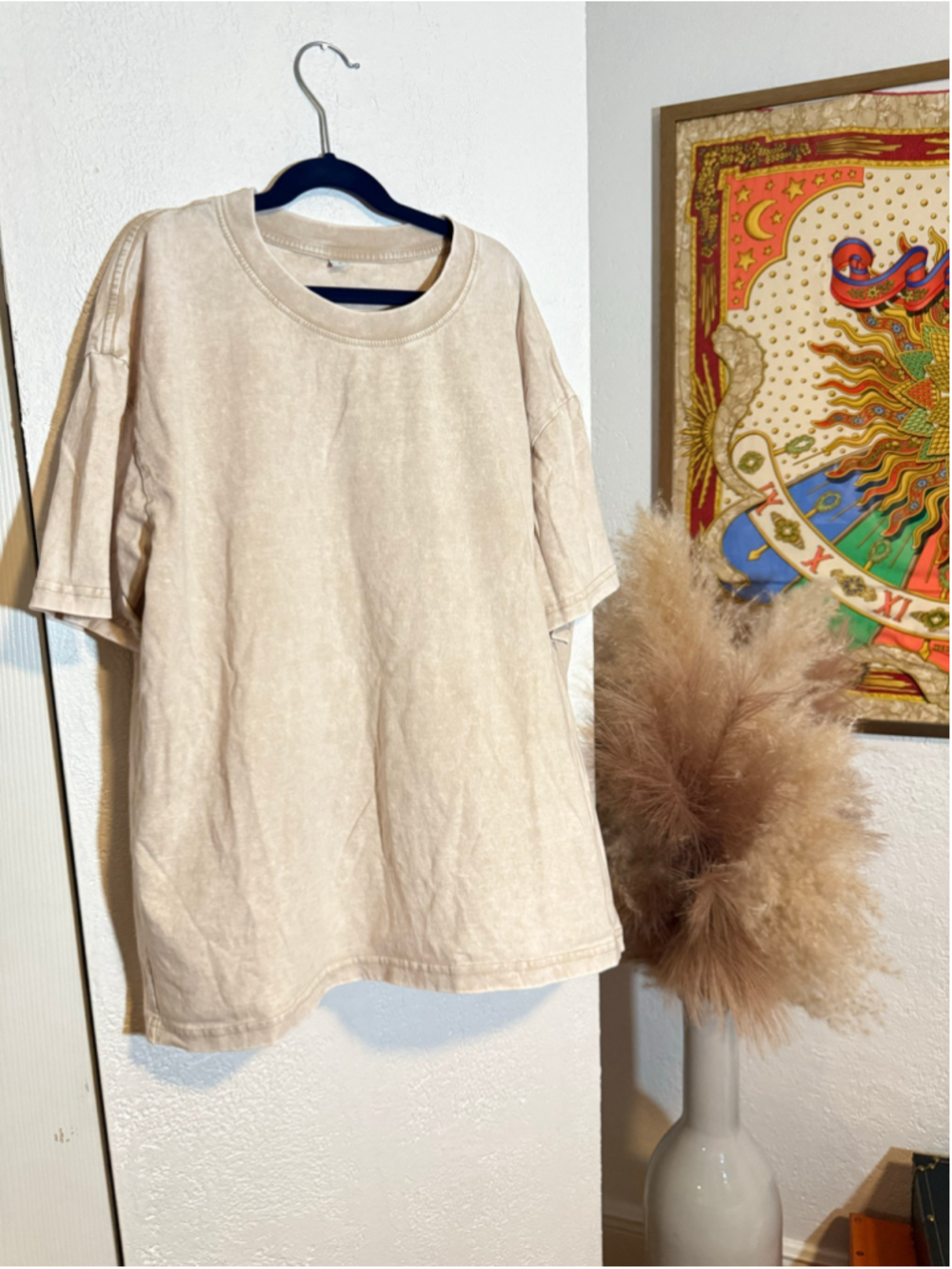 Preowned, men’s Unbranded Short Sleeve Tee, Size S, Beige